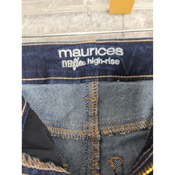 Maurices Everflex High Rise Skinny Jeans Size 0 Regular Dark Wash Stretch - Picture 4 of 9